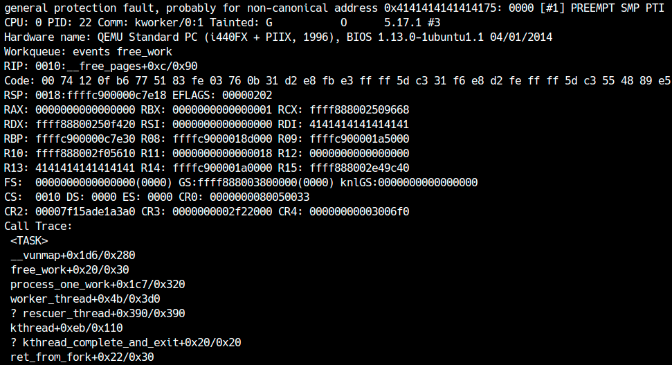 ヒープオーバーフローによるクラッシュ